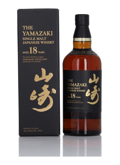 View full screen - View 1 of Lot 72. The Yamazaki 18 Year Old 43.0 abv NV (1 Bottle 75cl).