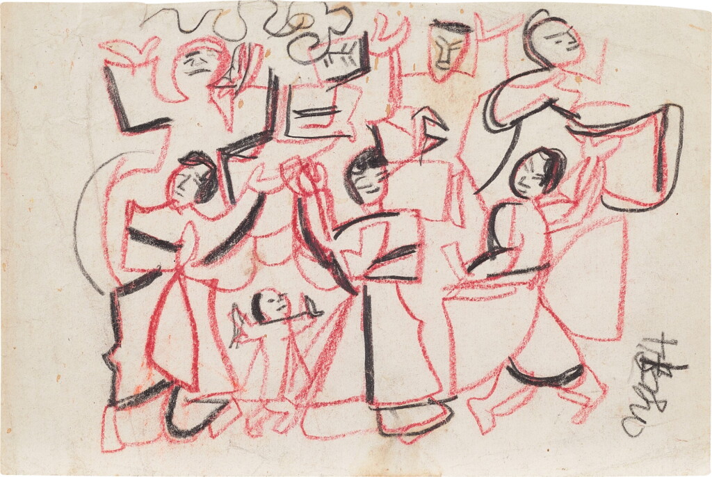 View full screen - View 1 of Lot 2059. Nguyen Tu Nghiem | Ancient Dance 古代舞蹈.