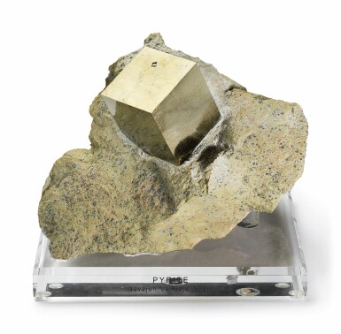 View full screen - View 1 of Lot 79. NATURAL PYRITE CUBE.