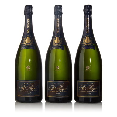 View full screen - View 1 of Lot 595. Pol Roger, Cuvée Sir Winston Churchill 2006 (3 MAG).