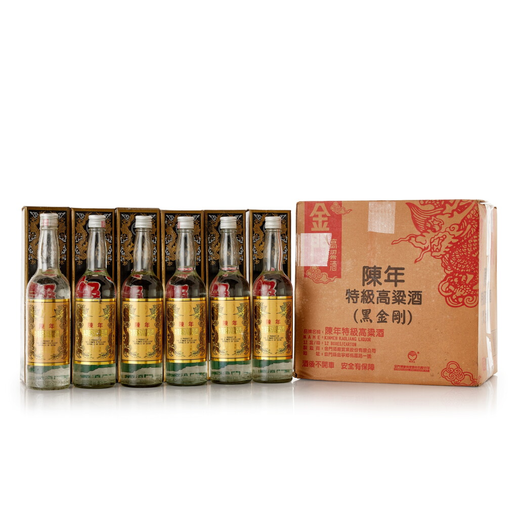 View full screen - View 1 of Lot 565. 1992年產 金門 陳年特級高粱酒 (黑金剛) Kinmen Kaoliang Liquor "Hei Jin Gang" 1992 (12 BT60).