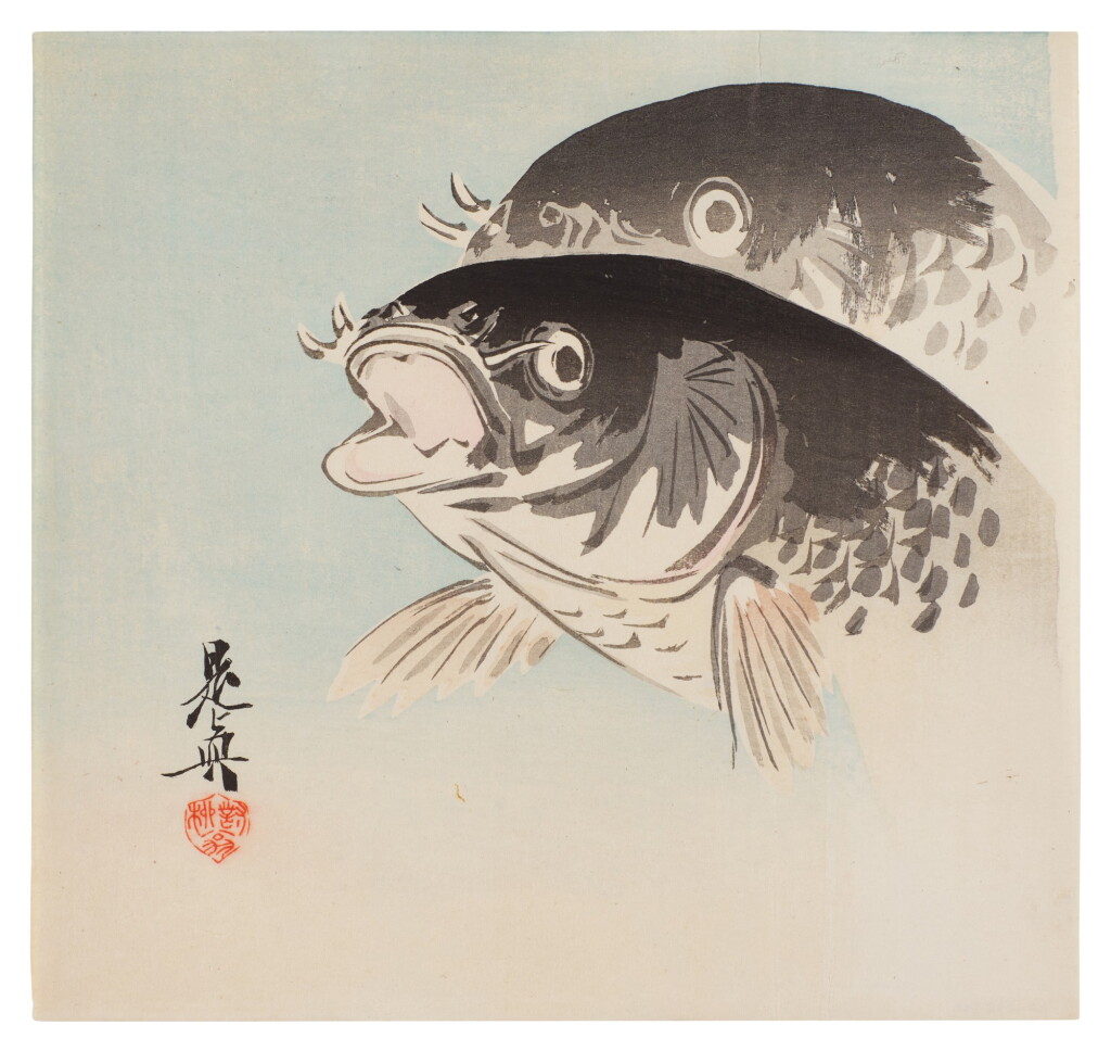 View full screen - View 1 of Lot 151. Shibata Zeshin (1807-1891) | Carp (Koi) | Meiji period, late 19th century.