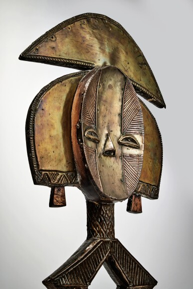 View full screen - View 1 of Lot 19. Kota-Ndassa Reliquary Guardian Figure, Gabon.