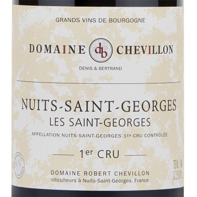 View full screen - View 1 of Lot 314. Nuits St. Georges, Les St. Georges 2014 Robert Chevillon (12 BT).