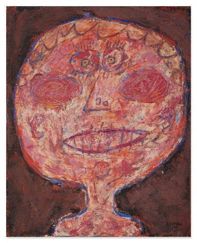 View full screen - View 1 of Lot 110. Sourire (Tête hilare II) (Smile (Hilarious Face II)).