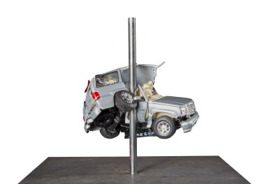 View full screen - View 1 of Lot 62. Untitled (Car Crash, Escalade, Silver).