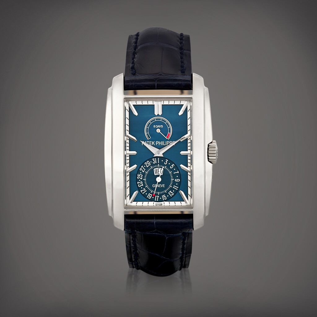 View full screen - View 1 of Lot 2298. Gondolo, Reference 5200 | A white gold wristwatch with day, date and 8 days power reserve indication, Circa 2015 | 百達翡麗 | Gondolo 型號5200 | 白金腕錶備日期、星期及8天動力儲備顯示,約2015年製.