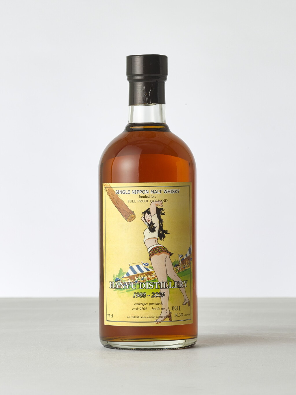 View full screen - View 1 of Lot 2102. 羽生 Hanyu Full Proof Holland Single Malt Cask #9204 56.3 abv 1988 (1 BT72).
