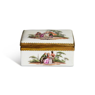 View full screen - View 1 of Lot 234. A Meissen Snuff-Box, Circa 1755.