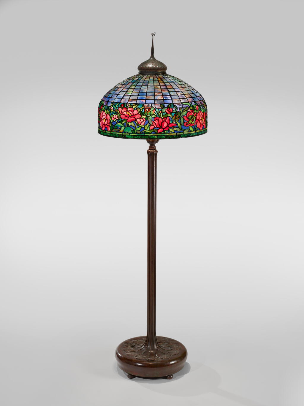View full screen - View 1 of Lot 421. "Border Peony" Floor Lamp.