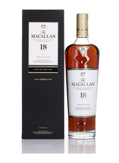 View full screen - View 1 of Lot 16. The Macallan 18 Year Old Sherry Oak 43.0 abv NV (1 Bottle 75cl).