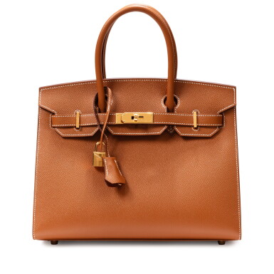 View full screen - View 1 of Lot 629. Gold Epsom Birkin 30 Sellier Gold Hardware, 2023.