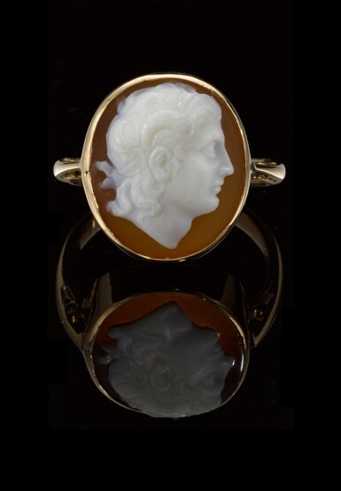 View full screen - View 1 of Lot 55. ITALIAN OR BRITISH, CIRCA 1800 | CAMEO WITH ALEXANDER THE GREAT.