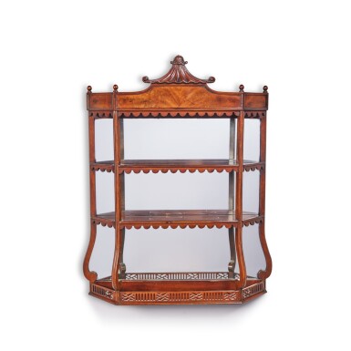 View full screen - View 1 of Lot 90. A George II Style Mahogany Hanging Shelf.