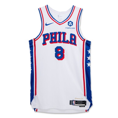 View full screen - View 1 of Lot 119. De’Anthony Melton ‘Christmas Day’ Philadelphia 76ers 2023-2024 Game Worn Association Edition Jersey.