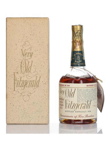 View full screen - View 1 of Lot 154. Very Old Fitzgerald 8 Year Old Bottled In Bond 100 Proof 1955 (1 Bottle Half-Pint).