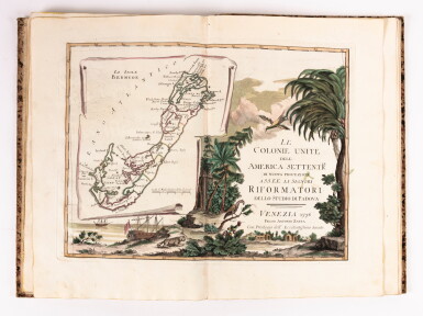 View full screen - View 1 of Lot 53. Storia dell’America settentrionale del signor ab… Venezia, Zatta, 1778-1779. 2 volumes. Rare édition originale..