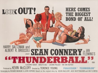 View full screen - View 1 of Lot 79. Thunderball (1965), poster, British.
