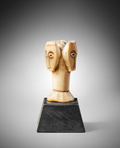 View full screen - View 1 of Lot 66. Lega Sakimatwematwe Figure, Democratic Republic of the Congo.