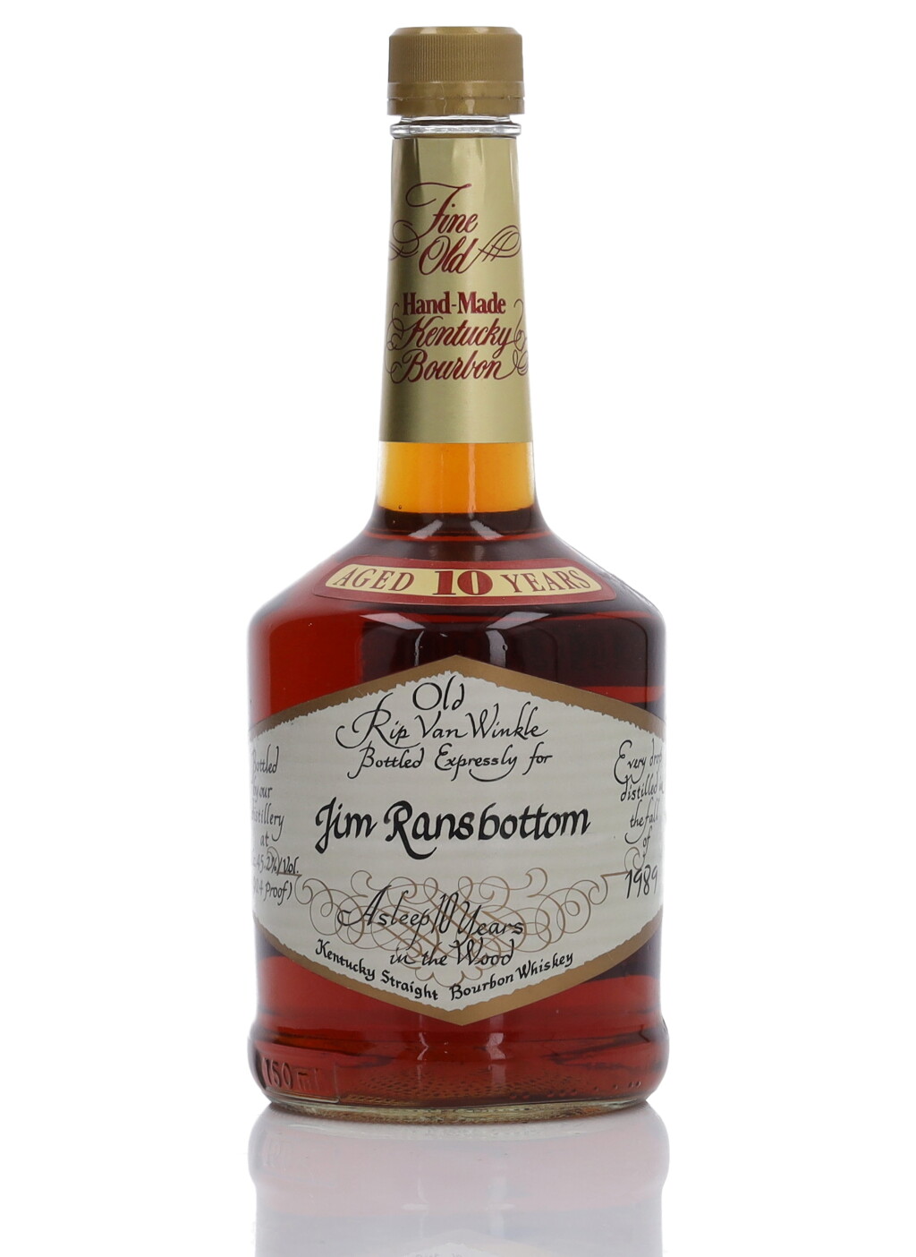 View full screen - View 1 of Lot 1127. Old Rip Van Winkle 10 Year Old Very Special Stock 90.4 Proof 1989 (1 Bottle 75cl).