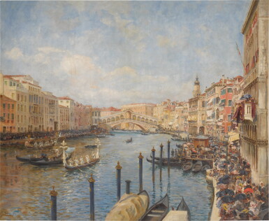 View full screen - View 1 of Lot 466. View of Venice during Carnival.