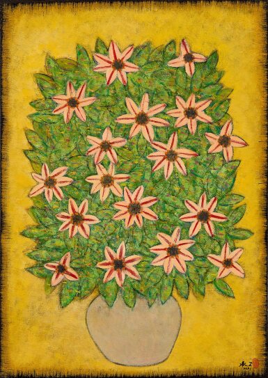 View full screen - View 1 of Lot 528. Chen Chengwei 陳承衛 | Flowers 瓶花.