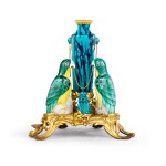 A Louis XV gilt-bronze mounted Chinese porcelain group, the porcelain Kangxi (1654-1722), with later parrots, the mounts circa 1750 | Groupe en porcelaine de Chine et monture en bronze doré d'époque Louis XV, la porcelaine Kangxi (1654-1722), avec des perroquets postérieurs, les montures vers 1750