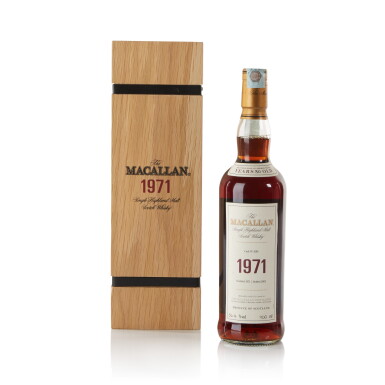 View full screen - View 1 of Lot 15. The Macallan Fine & Rare 30 Year Old 56.4 abv 1971 .