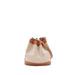 Chai Swift and Ecru Toile Market Bucket Bag GM Gold Hardware, 1973