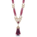 Ruby and Diamond Sautoir
