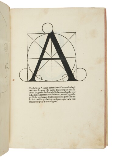 View full screen - View 1 of Lot 66. Pacioli, Divina proportione; Euclid, Opera, Venice, Paganini, 1509, the only editions of Luca Pacioli's most significant works.