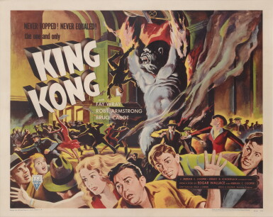 View full screen - View 1 of Lot 95. King Kong (1933), re-release poster (1956), US.