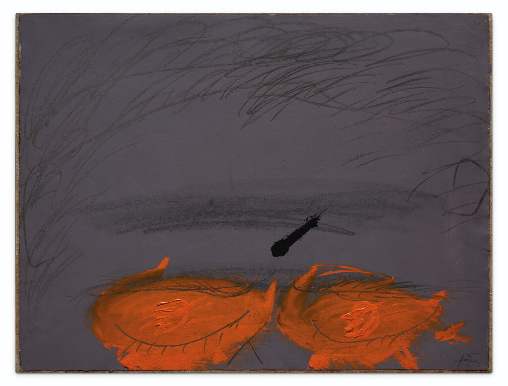 View full screen - View 1 of Lot 161. ANTONI TÀPIES | GRIS Y NARANJA.
