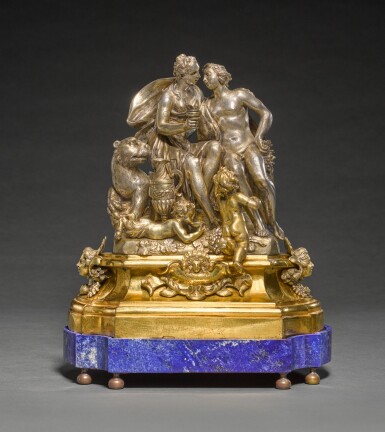 View full screen - View 1 of Lot 63. Circle of Massimiliano Soldani Benzi (1656-1740) | Italian, probably Florence, 18th century | Bacchus and Ariadne surrounded by Putti.