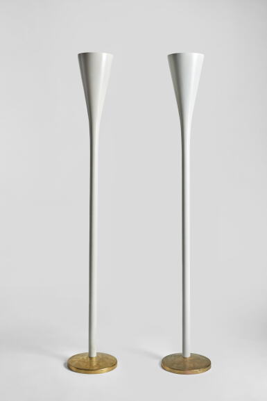View full screen - View 1 of Lot 413. Pair of "Luminator" Floor Lamps.