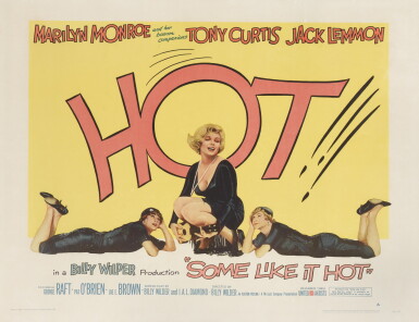 View full screen - View 1 of Lot 124. Some Like it Hot (1959), style A poster, US.