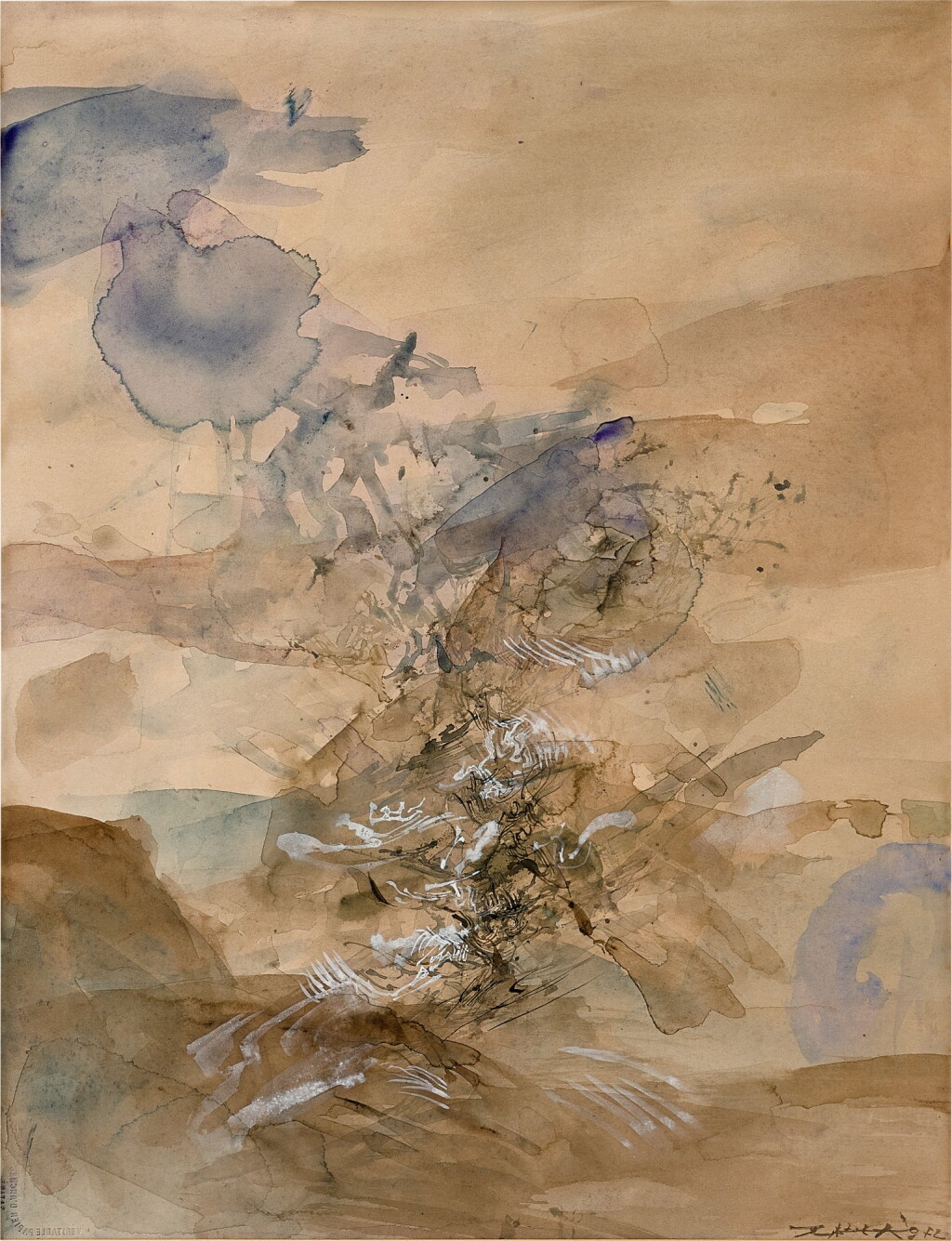 View full screen - View 1 of Lot 742. Zao Wou-Ki 趙無極 | Sans titre 無題.