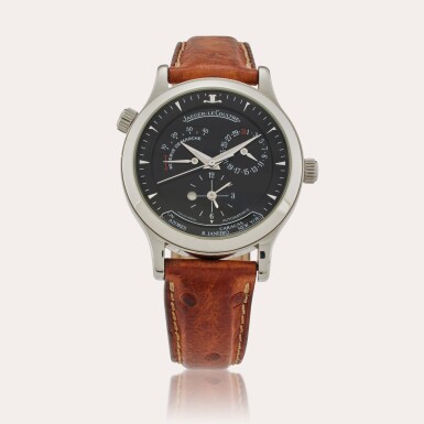 View full screen - View 1 of Lot 360. Reference 142.8.92.S Master Control Geographic | A stainless steel automatic world time wristwatch with date, day/night, and power reserve indication, Circa 2000.