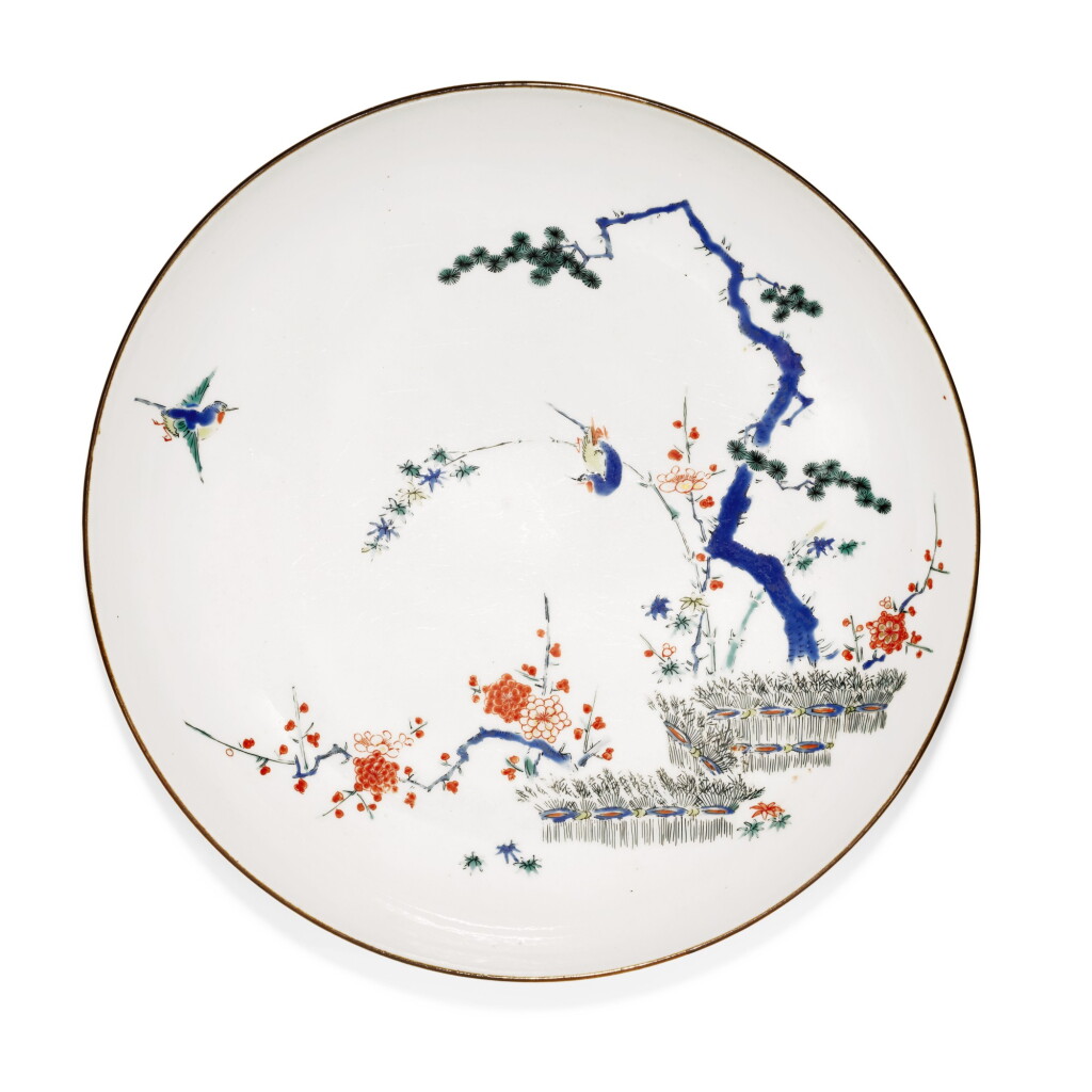 View full screen - View 1 of Lot 64. A KAKIEMON DISH | EDO PERIOD, LATE 17TH CENTURY.