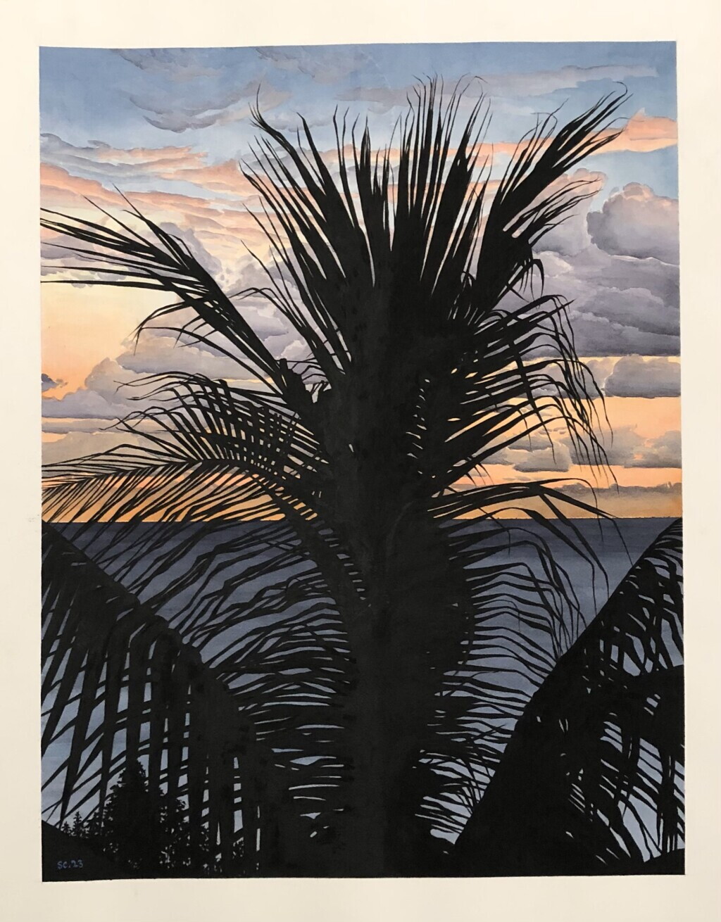 View full screen - View 1 of Lot 26. Marigot Evening.