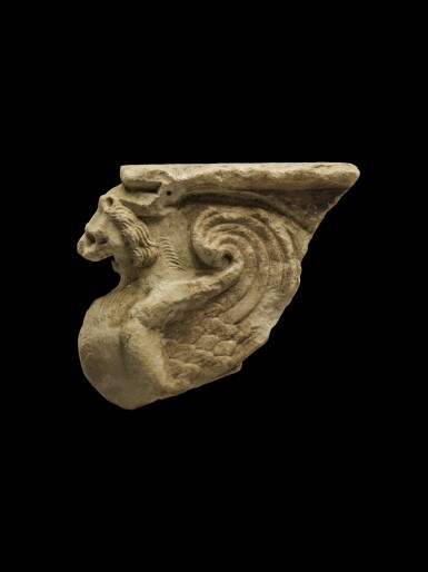 View full screen - View 1 of Lot 188. A Roman Marble Table Support Fragment, circa 1st/2nd Century A.D..