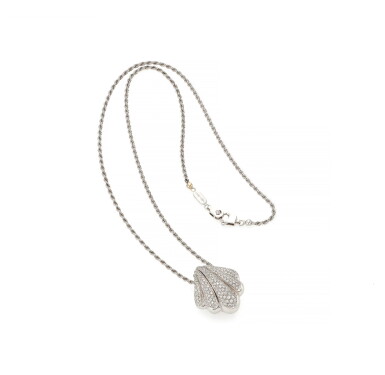 View full screen - View 1 of Lot 157. DIAMOND PENDANT-NECKLACE (COLLANA CON PENDENTE IN DIAMANTI) | DAMIANI.