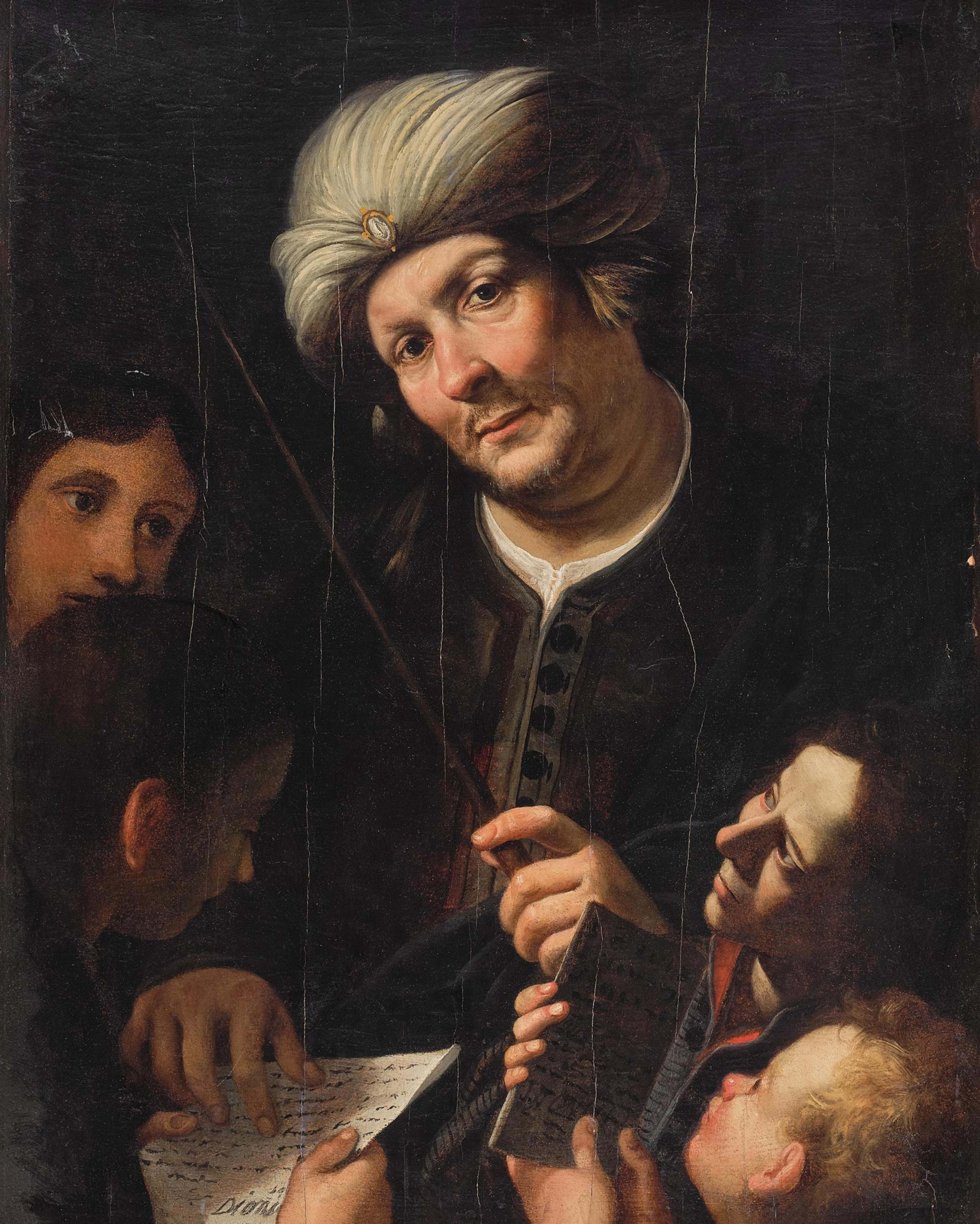 Roman School Early 17th Century Philosopher And His Pupils roman-school-early-17th-century-philosopher-and-his-pupils