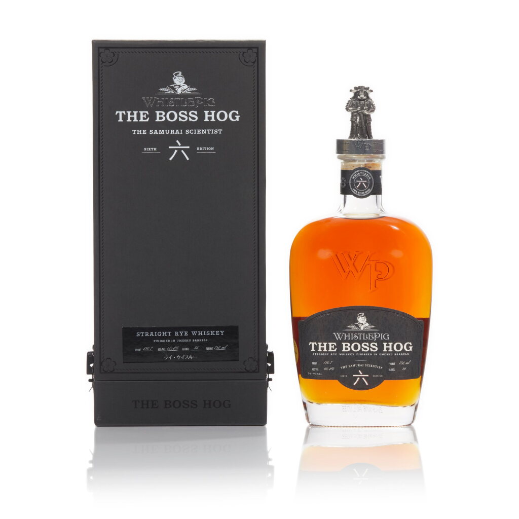 View full screen - View 1 of Lot 490. WhistlePig The Boss Hog 6th Edition "Samurai Scientist" 120.7 proof NV (1 BT75).