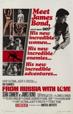 FROM RUSSIA WITH LOVE (1963) POSTER, US, STYLE A