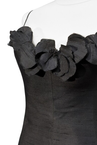 1963 cocktail dresses Nina Ricci, Haute Couture, circa 1963, Cocktail dress ornated with