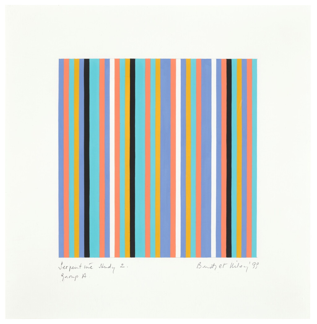 View full screen - View 1 of Lot 653. BRIDGET RILEY | SERPENTINE STUDY 2, GROUP A.