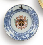 A CHINESE EXPORT ARMORIAL SOUP PLATE, QING DYNASTY, YONGZHENG PERIOD, CIRCA 1725