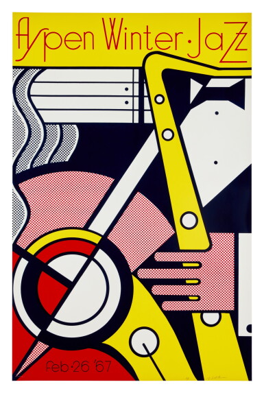 View full screen - View 1 of Lot 604. Aspen Winter Jazz Poster.