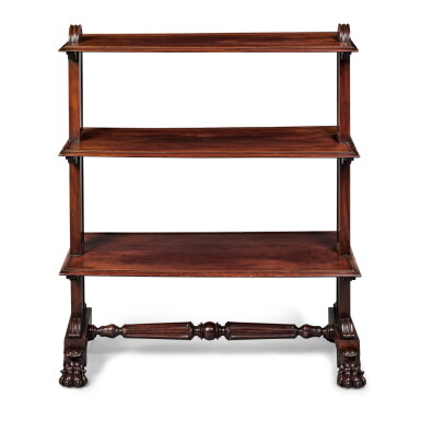 View full screen - View 1 of Lot 515. A William IV Mahogany Three Tiered Dumb Waiter, Circa 1835.